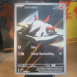Pokemon Cards - Larvesta 196/191 SIR - Surging Sparks - Mint / NM - Image 2