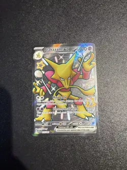 Pokemon Card TCG - Alakazam ex 215/091 Ultra Rare Shiny Paldean Fates Near Mint - Image 2