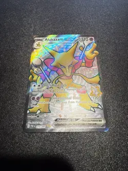 Pokemon Card TCG - Alakazam ex 215/091 Ultra Rare Shiny Paldean Fates Near Mint - Image 3