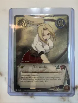 Naruto CCG Tsunade FOIL NM or Better Leaf Sannin Medical Ninja Card - Image 1