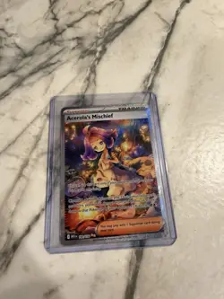 Acerola's Mischief Trainer Card Pokemon TCG Holo Supporter 183/132 - Image 1