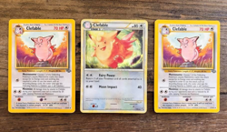 Clefable Pokemon Card Lot Jungle 17/64 (x2) + Call of Legends 1/95 Holo Rare - Image 1