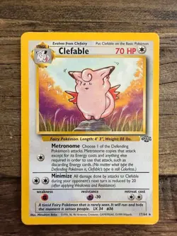 Clefable Pokemon Card Lot Jungle 17/64 (x2) + Call of Legends 1/95 Holo Rare - Image 2