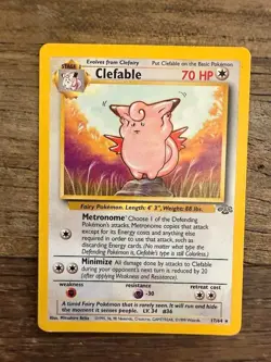 Clefable Pokemon Card Lot Jungle 17/64 (x2) + Call of Legends 1/95 Holo Rare - Image 4