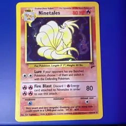 Pokemon TCG Ninetales Holo Unlimited Holo Rare Card Base Set 2 13/130 - Image 1