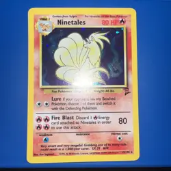 Pokemon TCG Ninetales Holo Unlimited Holo Rare Card Base Set 2 13/130 - Image 2