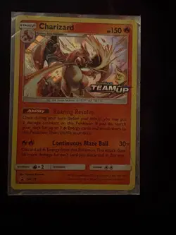 Pokemon Sun and moon 2019 shiny Charizard team up card mint condition - Image 5