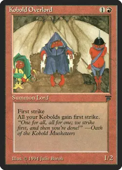 MTG Kobold Overlord - Legends #155 - Image 1