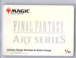 Stiltzkin, Moogle Merchant (Art Series) #3/53 Final Fantasy MTG Gold Stamp - Image 2