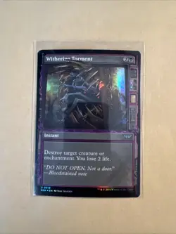 MTG Withering Torment DSK 0313 U NM FOIL Showcase - Image 1
