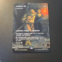MTG Donnie's Bo - Shadowspear (Borderless) Teenage Mutant Ninja Turtles. M #0017 - Image 1