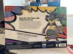 Pokemon Ascended Heroes Premium Poster Collection - Mega Lucario - New Sealed - Image 2