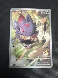 Pokemon TCG N’s Zorua Pokemon Center Stamped - Image 1