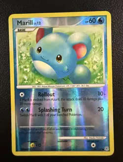 The Pokemon Company Marill 88/130 Diamond & Pearl Holo Basic HP 60 English - Image 1
