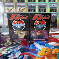 Pokemon Team Rocket Devastation & Trouble Deck pair Sealed WOTC - Image 1