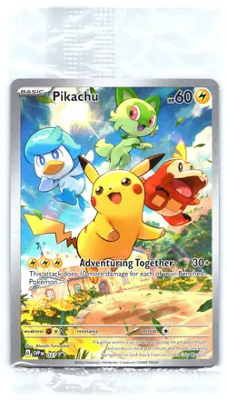 Pikachu SVP027 Paldea Evolved EN Black Star Promo Holo SVP EN 027 Pokemon TCG - Image 1