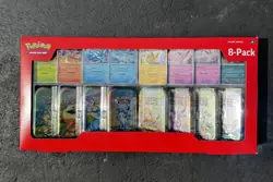 New & Sealed Pokemon TCG Prismatic Evolutions Costco Mini Tins 8 Pack - Image 1