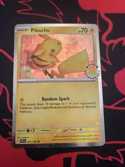 Pikachu 051/162 NM/M Pokemon Day 2026 Stamped Cosmos Holo Promo Pokemon - Image 1