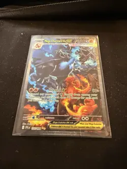 mega charizard x ex 125/094 mega Charizard pokemon Crinkle ERROR - Image 3