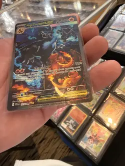 mega charizard x ex 125/094 mega Charizard pokemon Crinkle ERROR - Image 5