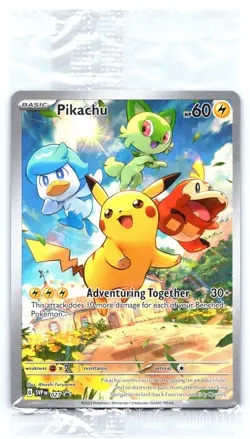 Pikachu SVP027 Paldea Evolved EN Black Star Promo Holo SVP EN 027 Pokemon TCG - Image 1