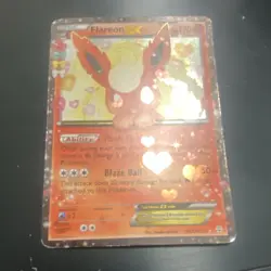 Pokemon Flareon EX RC6/RC32 Generations Radiant Collection Full Art 170 HP Fire - Image 1