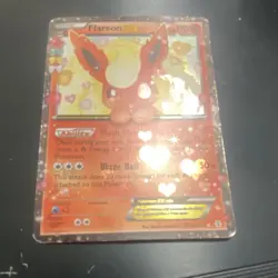 Pokemon Flareon EX RC6/RC32 Generations Radiant Collection Full Art 170 HP Fire - Image 2