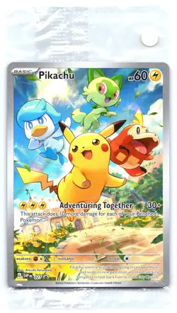 Pikachu SVP027 Paldea Evolved EN Black Star Promo Holo SVP EN 027 Pokemon TCG - Image 1