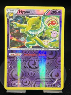 Pokemon TCG Hypno 51/122 BREAKpoint Reverse Holo MP - Image 1