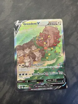 Pokemon Greedent V (Alternate Full Art) 257/264 Swsh08: Fusion Strike Full Art - Image 1