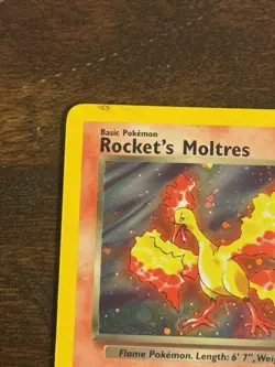 Rocket's Moltres - 12/132 Gym Heroes Unlimited Holo Rare Pokemon - LP - Image 2