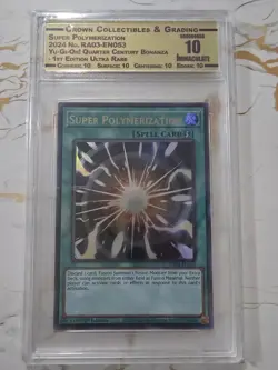 2024 YU-GI-OH! CCG IMMACULATE 10 SUPER POLYMERIZATION ULTRA RARE RA03-EN053 - Image 1
