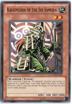 Yugioh - Kagemusha of the Six Samurai STOR-EN025 Unlimited - Storm of Ragnarok - Image 1