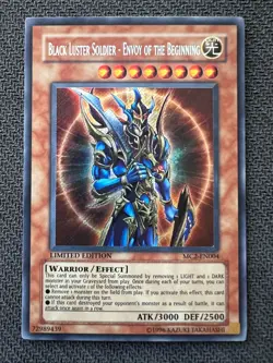 Yugioh Black Luster Soldier - Envoy of the Beginning Limited Secret MC2-EN004 NM - Image 1