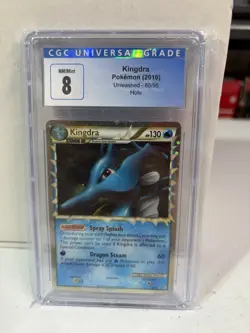 Kingdra PRIME CGC 85/95 Graded 8 Unleashed Holo rare Pokemon Card - Image 1