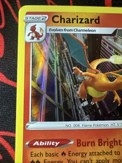 Pokemon Charizard 010/078 Pokemon GO Holo Rare Stage 2 170HP TCG Card English - Image 3