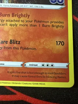 Pokemon Charizard 010/078 Pokemon GO Holo Rare Stage 2 170HP TCG Card English - Image 5
