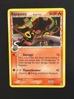 Rayquaza 26/110 Non Holo Rare Holon Phantoms LP Pokemon Card - Image 1