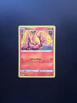 Moltres SWSH185 Brilliant Stars Stamped Promo NM Pokemon Card - Image 1