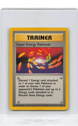 Super Energy Removal 79/102- BASE SET - Rare - VINTAGE WOTC POKEMON CARD - LP - Image 1