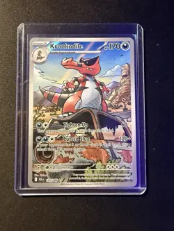 Pokemon TCG Black Bolt Krookodile Illustration Rare Card 137/086 NM - Image 1