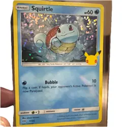 Pokemon Squirtle TCG McDonald's Promo Card 17/25 Holographic - Image 1