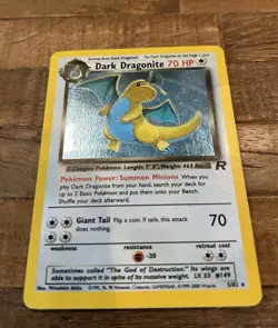 Dark Dragonite Holo Foil 5/82 Team Rockets Revenge Pokemon Card - Image 1