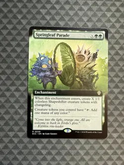 MTG Springleaf Parade #0039 Extended Art Rare Commander: Lorwyn Eclipsed (ECC) - Image 1