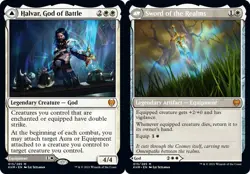 Halvar, God of Battle // Sword of the Realms - Foil NM, English MTG Kaldheim - Image 1