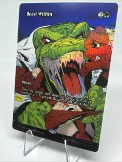 Beast Within (Borderless) Marvel Universe MTG Spiderman Foil USA - Image 2