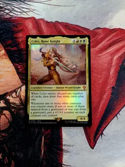 MTG FOIL Celes, Rune Knight Commander FINAL FANTASY NM ENGLISH - Image 1