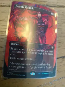 mtg DEADLY ROLLICK BORDERLESS FOIL NM Commander Masters CMM 0695 - Image 1
