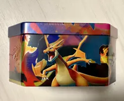 Pokemon Mega Charizard X EX Sealed Tin Box 2025 Booster Packs & Promo Card - Image 2