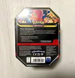 Pokemon Mega Charizard X EX Sealed Tin Box 2025 Booster Packs & Promo Card - Image 3